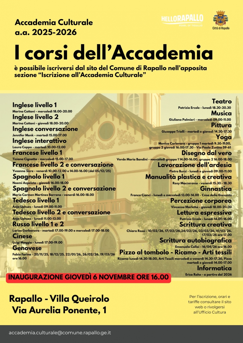 img title Iscrizioni aperte per l\'Accademia Culturale
